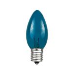 Teal Transparent C9 7 Watt Replacement Bulbs 25 Pack