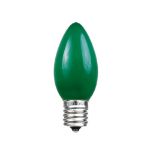 Green Ceramic Opaque C9 7 Watt Bulbs 25 Pack