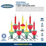 Traditional Bubble Light Set 7 Lamps 